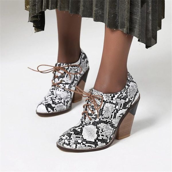 dress shoes pxelena large size 34-45 vintage women punk gothic pumps lace up snake print chunky block high heels female oxfords spring, Black
dress shoes pxelena large size 34-45 vintage women punk gothic pumps lace up snake print chunky block high heels female oxfords spring, Black