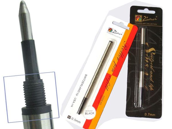 refills whlesale 6 pcs/lot screw type gel rollerball pen refill picasso - 0.7 / 0.5, Black;red
refills whlesale 6 pcs/lot screw type gel rollerball pen refill picasso - 0.7 / 0.5, Black;red