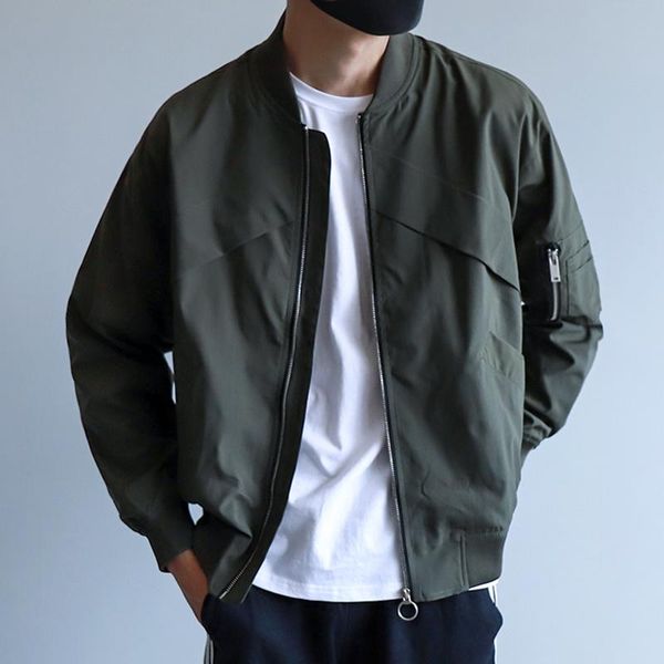 men's jackets spring bomber men streetwear pilot coats male plus size casual baseball uniform overcoats o40, Black;brown
men's jackets spring bomber men streetwear pilot coats male plus size casual baseball uniform overcoats o40, Black;brown