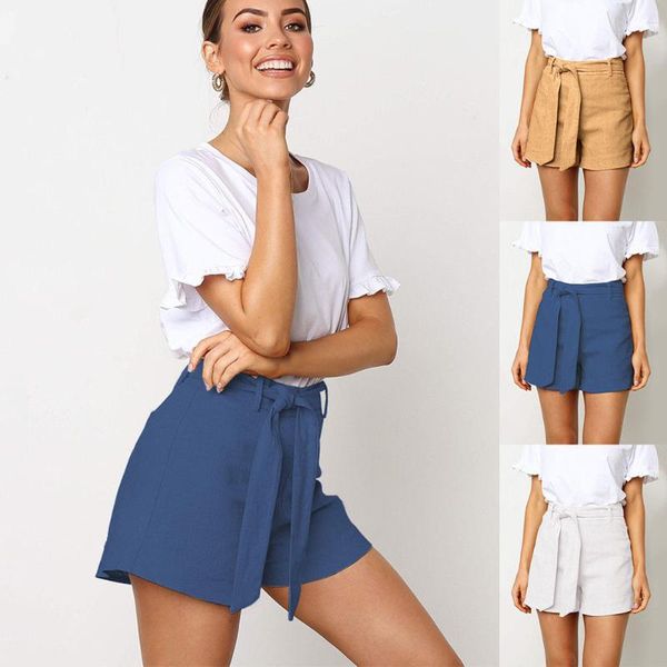 arrivals girls women casual bow sashes beach high waist short trousers shorts loose straight solid soft street women's, White;black 
arrivals girls women casual bow sashes beach high waist short trousers shorts loose straight solid soft street women's, White;black