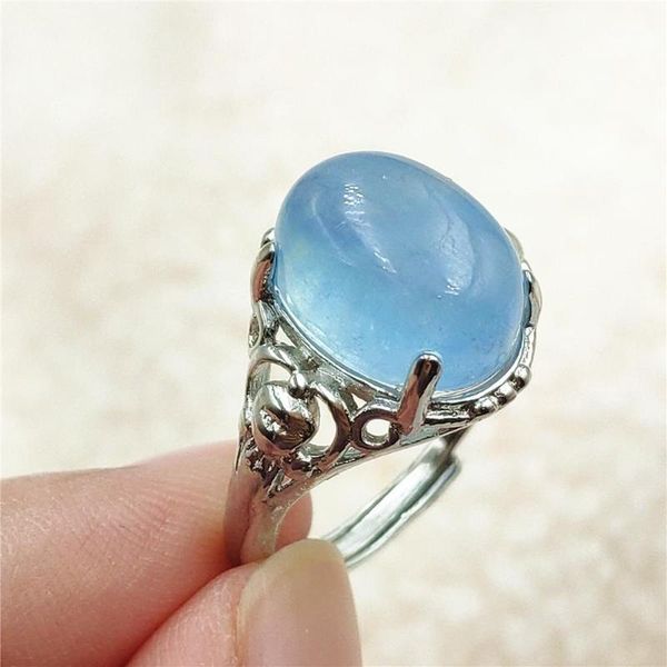 natural blue aquamarine crystal adjustable ring from brazil 13x10mm 925 sterling silver fashion cluster rings, Golden;silver
natural blue aquamarine crystal adjustable ring from brazil 13x10mm 925 sterling silver fashion cluster rings, Golden;silver