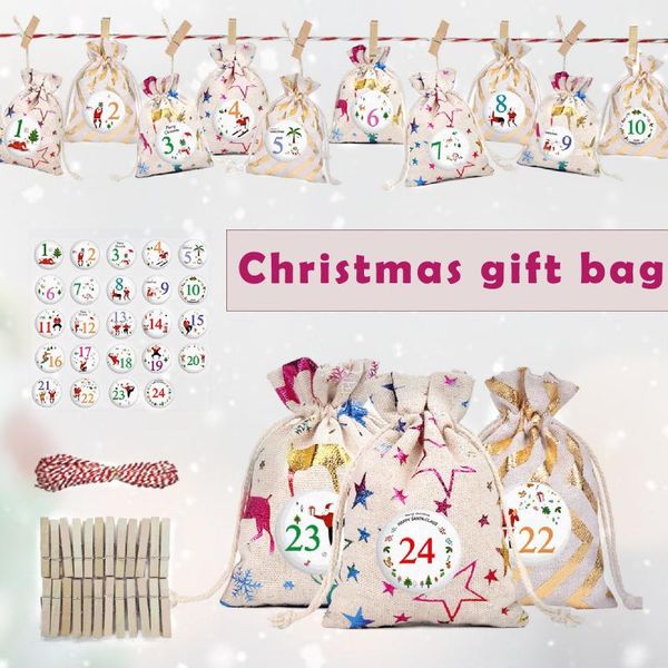 decorative flowers & wreaths 24pcs felts xmas reusable cotton linen drawstring gift bags jewelry packaging festival wedding party candy pouc
decorative flowers & wreaths 24pcs felts xmas reusable cotton linen drawstring gift bags jewelry packaging festival wedding party candy pouc