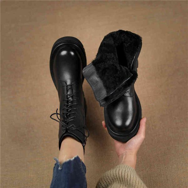boots women's leather snow boots, natural wool shoelaces, warm, large size 34-42, winter of 021 dzi4, Black
boots women's leather snow boots, natural wool shoelaces, warm, large size 34-42, winter of 021 dzi4, Black