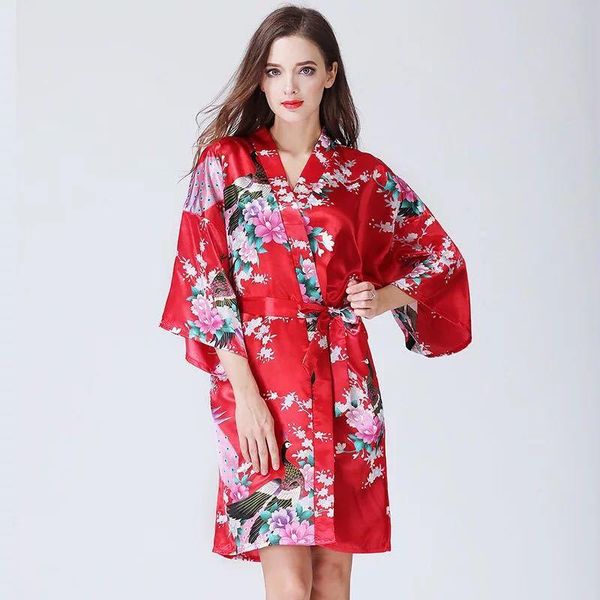 women's sleepwear traditional chinese women kimono robe gown v-neck print animal faux silk intimate lingerie summer home clothing, Black;red
women's sleepwear traditional chinese women kimono robe gown v-neck print animal faux silk intimate lingerie summer home clothing, Black;red