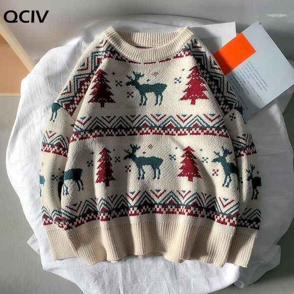 men's sweaters japanese retro harajuku christmas elk sweater round neck pullover couple and women's padded1, White;black
men's sweaters japanese retro harajuku christmas elk sweater round neck pullover couple and women's padded1, White;black
