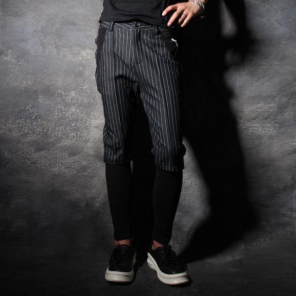 men's clothing fashion trousers harem pants male skinny slim culottes legging personality singer costumes, Black
men's clothing fashion trousers harem pants male skinny slim culottes legging personality singer costumes, Black
