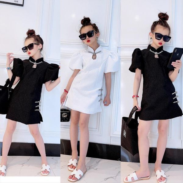 girls cheongsam mid length temperament girl dresses summer medium and childrens, Red;yellow
girls cheongsam mid length temperament girl dresses summer medium and childrens, Red;yellow