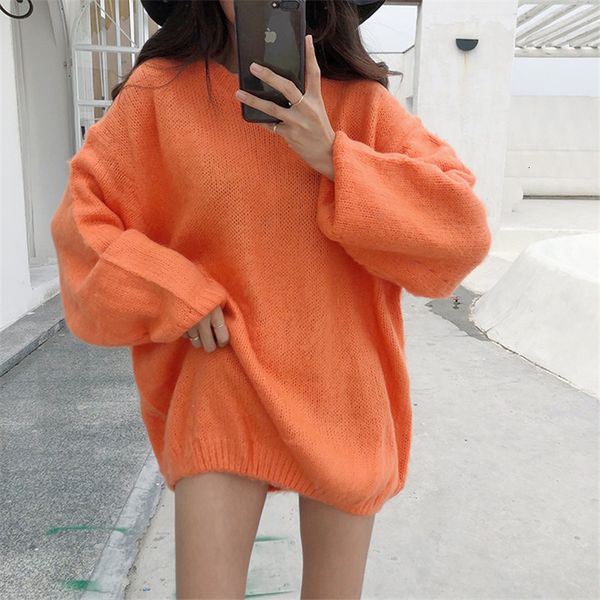 women's sweaters casual loose oversized fashion soft nightgown home all-match basic winter jumpers for ladies 4edp, White;black
women's sweaters casual loose oversized fashion soft nightgown home all-match basic winter jumpers for ladies 4edp, White;black