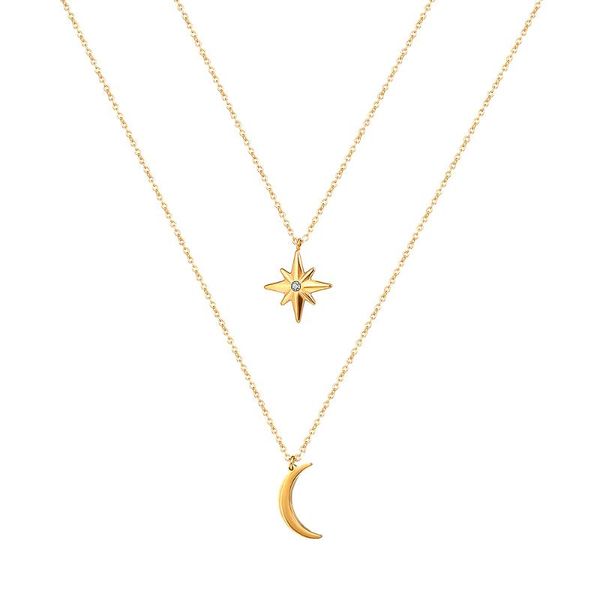 chains 2021 fashion lastest stackable north star pendant necklace 316l stainless steel layered women metal gift for girlfriend, Silver
chains 2021 fashion lastest stackable north star pendant necklace 316l stainless steel layered women metal gift for girlfriend, Silver