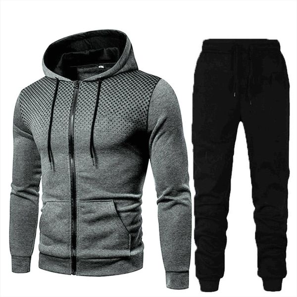 dots printed set fashion zipper men tracksuit fitness suit 2pcs sportswear hoodies sweatshirt and pants joggers, Gray
dots printed set fashion zipper men tracksuit fitness suit 2pcs sportswear hoodies sweatshirt and pants joggers, Gray