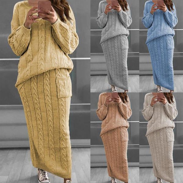autumn winter two piece set women dress ankle length long sleeve jumpers sweater skirt warm knitted outfit and pants, White
autumn winter two piece set women dress ankle length long sleeve jumpers sweater skirt warm knitted outfit and pants, White