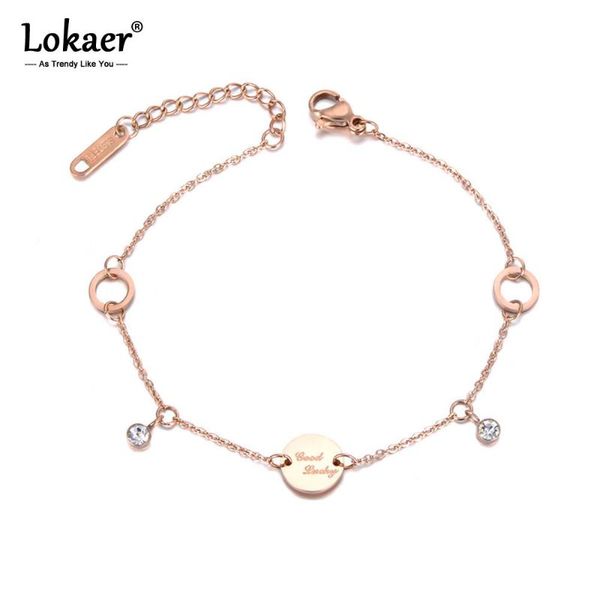 charm bracelets lokaer titanium stainless steel cz crystal & tag for women girls bohemia chain link bracelet jewelry b19074, Golden;silver
charm bracelets lokaer titanium stainless steel cz crystal & tag for women girls bohemia chain link bracelet jewelry b19074, Golden;silver