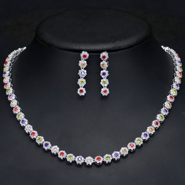 classic fashion bridal set, exquisite workmanship, micro inlaid aaa zircon necklace earrings, two-piece set, Black
classic fashion bridal set, exquisite workmanship, micro inlaid aaa zircon necklace earrings, two-piece set, Black