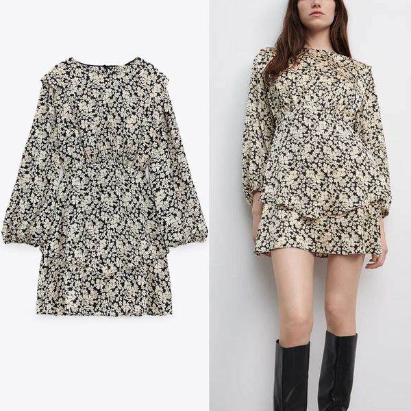 dresses vintage print mini women long sleeve o neck elegant office es female chic pleated fit short vestido, Black;gray
dresses vintage print mini women long sleeve o neck elegant office es female chic pleated fit short vestido, Black;gray