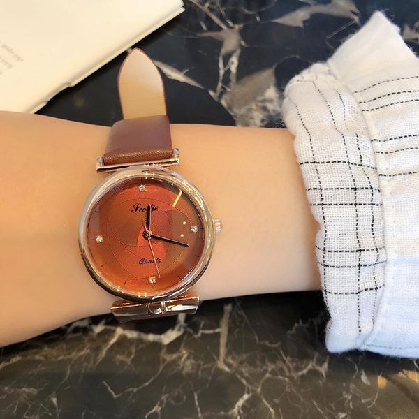 wristwatches simple ladies watch genuine leather bracelet wristwatch women fashion watches japan quartz analog relojes, Slivery;brown
wristwatches simple ladies watch genuine leather bracelet wristwatch women fashion watches japan quartz analog relojes, Slivery;brown