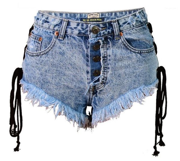 women's jeans high waist denim shorts washed tassel short women casual lace up mini streetwear cotton, Blue
women's jeans high waist denim shorts washed tassel short women casual lace up mini streetwear cotton, Blue