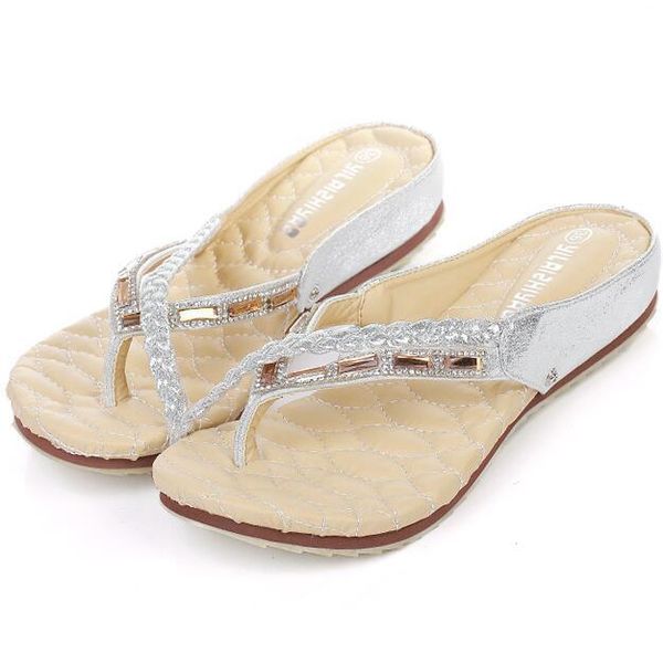 slippers silver gold woman summer shoes rhinestone flip flops crystal gladiator sandals clip toe ladies quality beach, Black
slippers silver gold woman summer shoes rhinestone flip flops crystal gladiator sandals clip toe ladies quality beach, Black