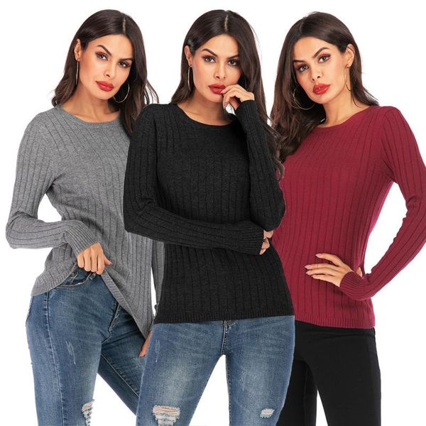 women's sweaters soft crochet base women shirt 2021 fashion skinny thermal solid color sweater autumn casual slim ladies strip, White;black
women's sweaters soft crochet base women shirt 2021 fashion skinny thermal solid color sweater autumn casual slim ladies strip, White;black