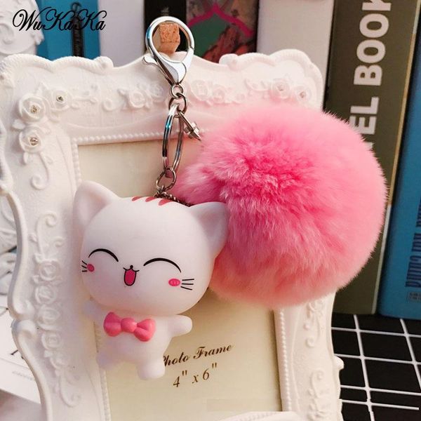keychains hare pompom keychain cat bear 100% real fur key chain womens bag charms car pendant women accessories, Silver
keychains hare pompom keychain cat bear 100% real fur key chain womens bag charms car pendant women accessories, Silver