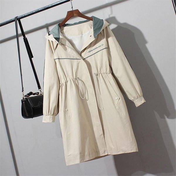 women's trench coats 2021 autumn coat hooded long windbreaker female student sleeve casual overwear outerwear plus size p841, Tan;black
women's trench coats 2021 autumn coat hooded long windbreaker female student sleeve casual overwear outerwear plus size p841, Tan;black