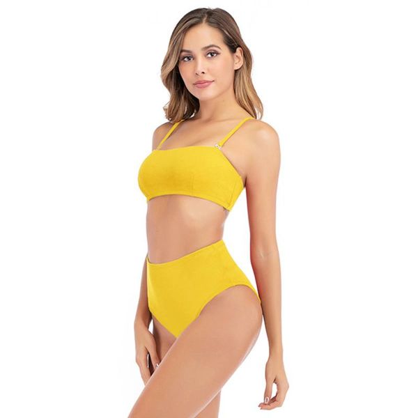 women's swimwear swimsuit women high-end fashion charm 2021 split bikini european and american high waist, White;black
women's swimwear swimsuit women high-end fashion charm 2021 split bikini european and american high waist, White;black