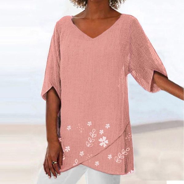 women's blouses & shirts boho blouse women plus size loose v neck casual floral printed shirt cotton linen summer vintage elegant pullo, White
women's blouses & shirts boho blouse women plus size loose v neck casual floral printed shirt cotton linen summer vintage elegant pullo, White
