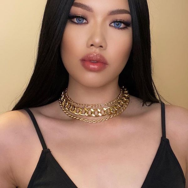 gold metal bohemian minimalist punk multilayer hip hop thick twist cross chain necklace for women pendant necklaces, Silver
gold metal bohemian minimalist punk multilayer hip hop thick twist cross chain necklace for women pendant necklaces, Silver