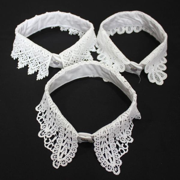 bow ties ladies lace hollow embroidered detachable collar solid color white shirt fake collars false necklaces accessories, Black;gray
bow ties ladies lace hollow embroidered detachable collar solid color white shirt fake collars false necklaces accessories, Black;gray