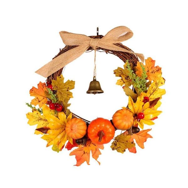 decorative flowers & wreaths autumn harvest pumpkin front door wreath for any decor supplies room home party o9w2
decorative flowers & wreaths autumn harvest pumpkin front door wreath for any decor supplies room home party o9w2
