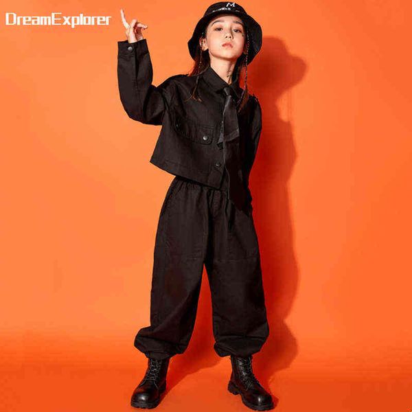 girls hip hop short suit jacket loose joggers kids jazz crop street dance pants clothes sets child streewear costumes outfit y220310, White
girls hip hop short suit jacket loose joggers kids jazz crop street dance pants clothes sets child streewear costumes outfit y220310, White