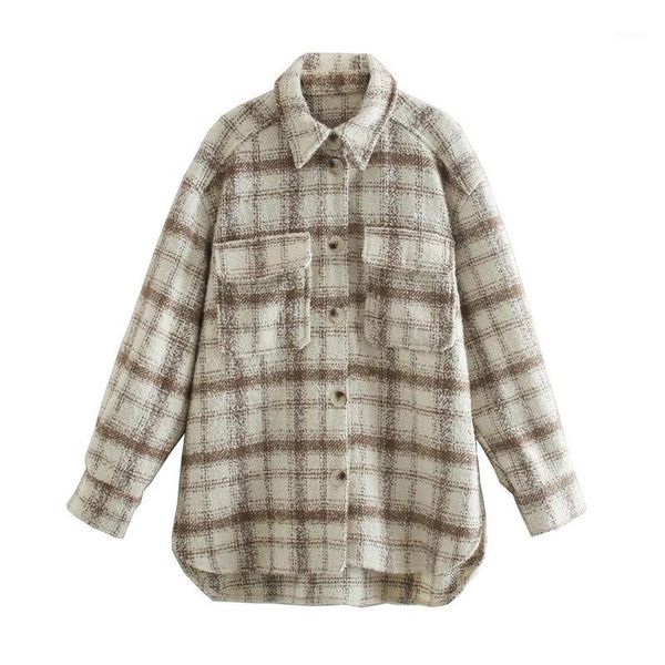 women's wool & blends jacket shirt plaid coat oversize casual women suits turn down collar long sleeve outwear autumn suit y74, Black
women's wool & blends jacket shirt plaid coat oversize casual women suits turn down collar long sleeve outwear autumn suit y74, Black