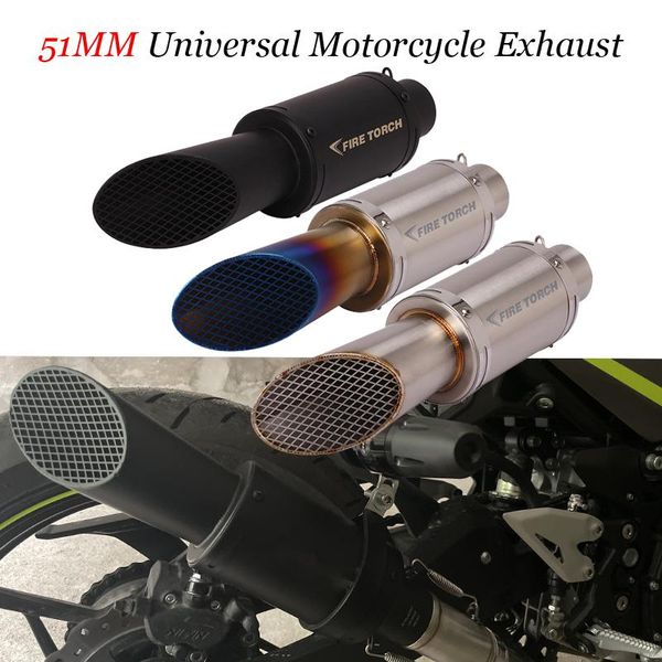 51mm universal motorcycle double hole exhaust escape moto motocross muffler for z750 cb400 er6n gy6 scooter atv system
51mm universal motorcycle double hole exhaust escape moto motocross muffler for z750 cb400 er6n gy6 scooter atv system