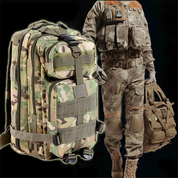 backpack fashion 3p multifunctional nylon camouflage military enthusiasts large capacity packages ;bolsa de camuflaje ;rucksack
backpack fashion 3p multifunctional nylon camouflage military enthusiasts large capacity packages ;bolsa de camuflaje ;rucksack