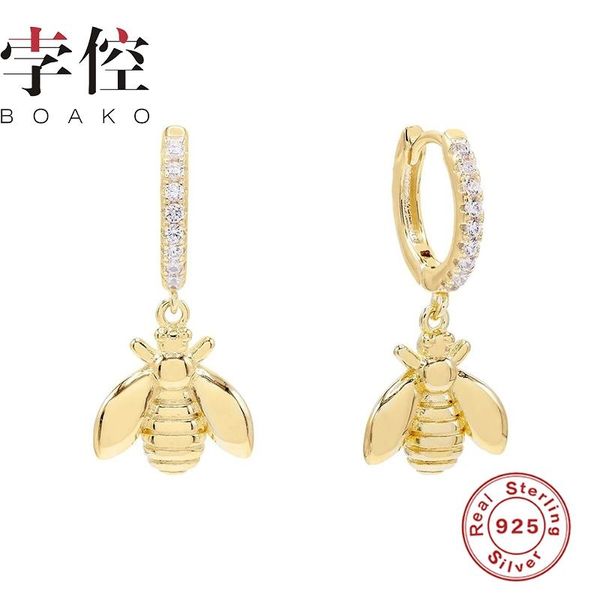 hoop & huggie boako cute insect bee earrings for women 925 silver fashionable sterling dangle pendientes brincos, Golden;silver
hoop & huggie boako cute insect bee earrings for women 925 silver fashionable sterling dangle pendientes brincos, Golden;silver