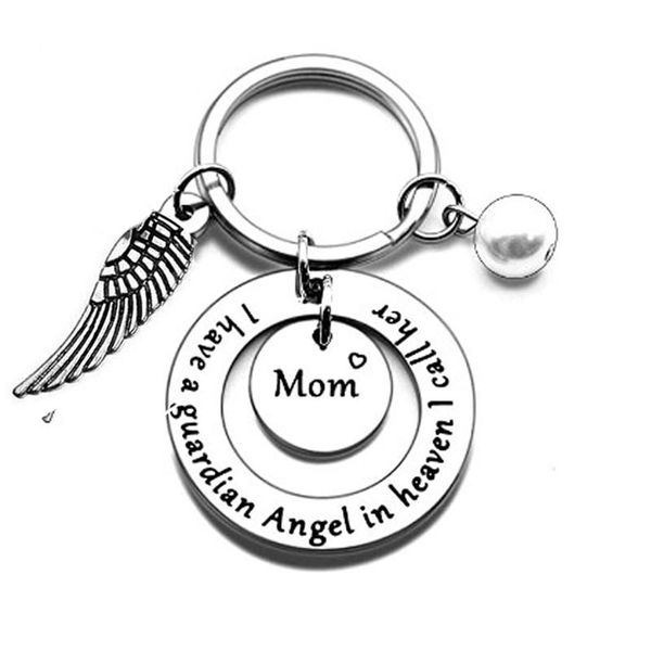 keychains mom / dad memorial keychain gift with pearl angle wing charms loss of mother father sympathy bereavement gifts, Silver
keychains mom / dad memorial keychain gift with pearl angle wing charms loss of mother father sympathy bereavement gifts, Silver