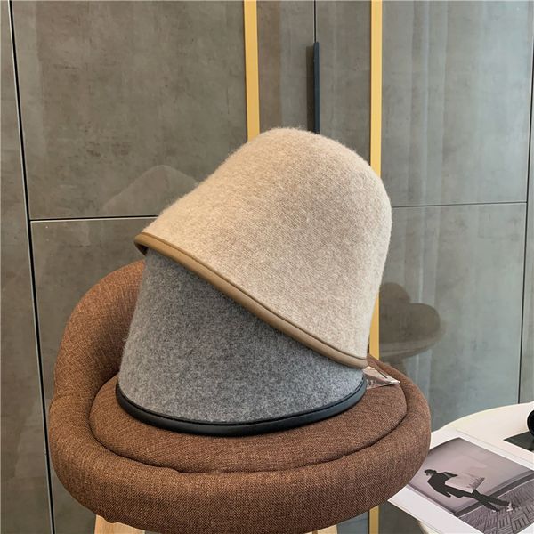 pure wool edging versatile fisherman's hat for women 
pure wool edging versatile fisherman's hat for women