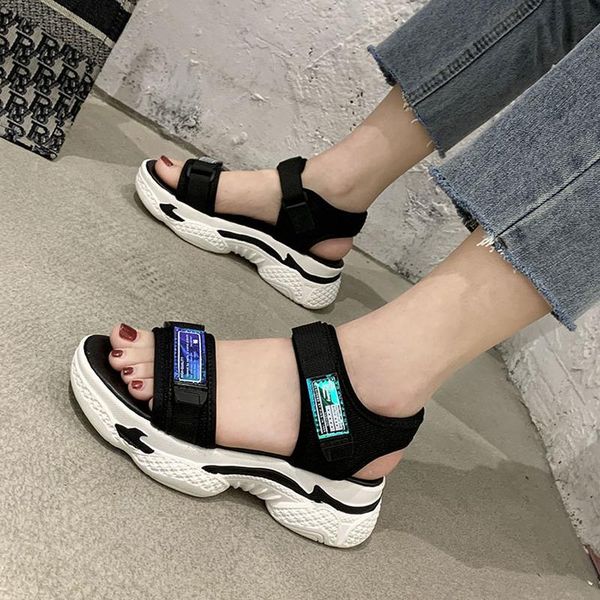 thick heels rubber female sports sandals women shoes summer platform roman beach peep toe holiday sandalias, Black
thick heels rubber female sports sandals women shoes summer platform roman beach peep toe holiday sandalias, Black