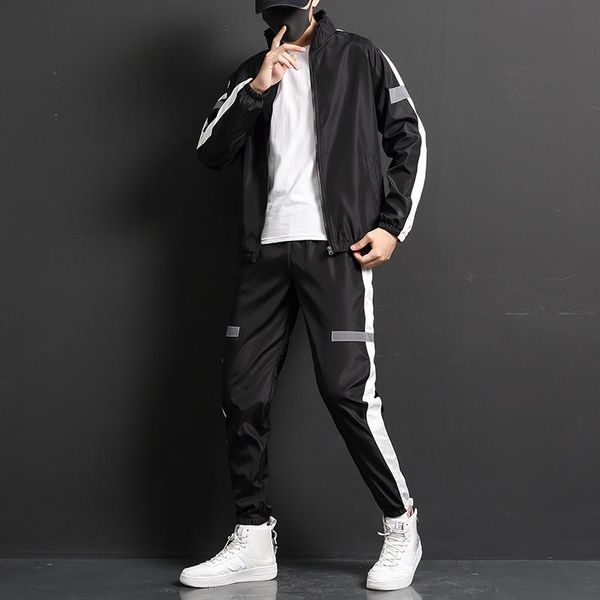 men's tracksuits men clothing 2021 autumn and winter men's casual sports suit korean style slim reflective women's, Gray
men's tracksuits men clothing 2021 autumn and winter men's casual sports suit korean style slim reflective women's, Gray