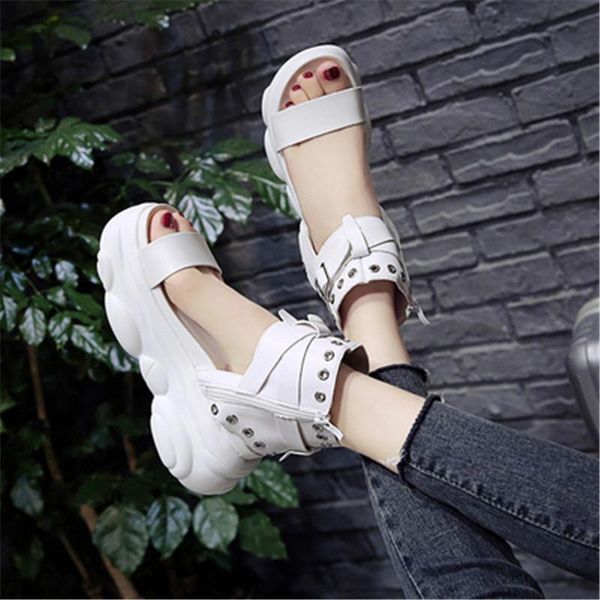 dress shoes platform sandals muffin bottom 2021 chunky 8cm high heel student increase summer beach sandalias mujer white black eu34-39
dress shoes platform sandals muffin bottom 2021 chunky 8cm high heel student increase summer beach sandalias mujer white black eu34-39