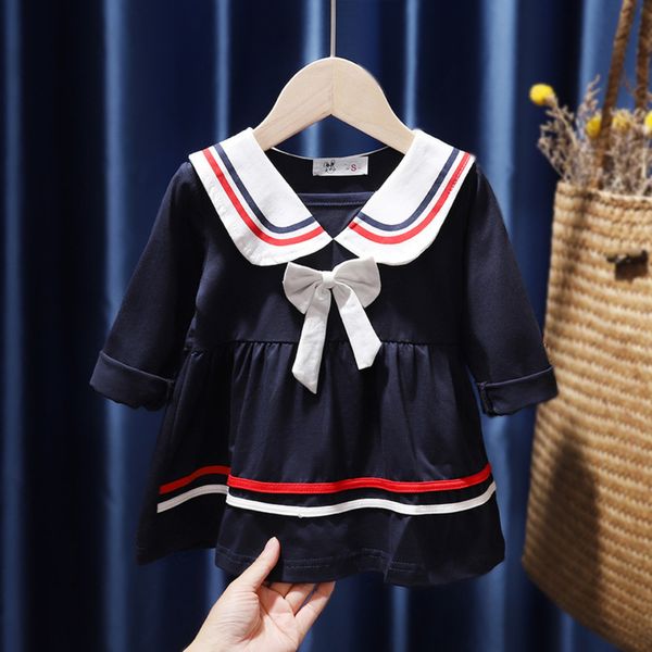 girl's dresses girls preppy style dress long sleeve toddler kids casual spring clothing infant children ruffles bowknot sailor collar t, Red;yellow
girl's dresses girls preppy style dress long sleeve toddler kids casual spring clothing infant children ruffles bowknot sailor collar t, Red;yellow