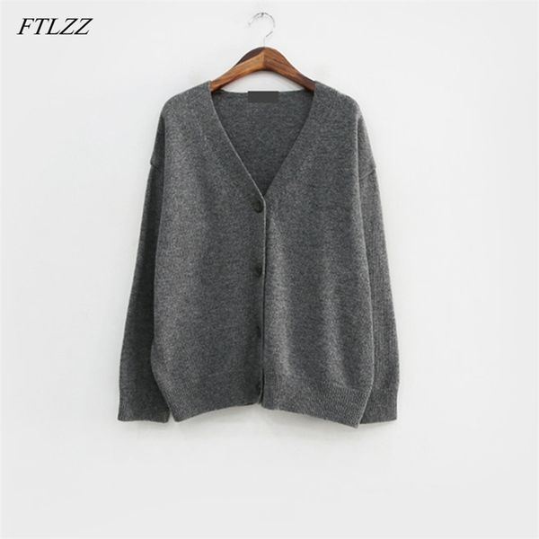 v neck knitted cardigan sweater women simple solid thick button clothing stylish for female autumn winter 210430, White
v neck knitted cardigan sweater women simple solid thick button clothing stylish for female autumn winter 210430, White