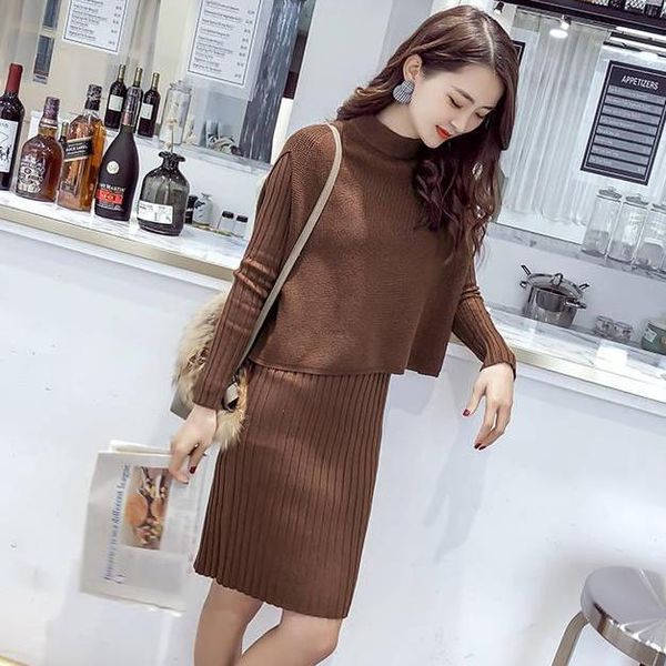 two piece set dress and vest women autumn/winter long pullover sweater female slim thick warm knitted shawl knitwear aq628, White
two piece set dress and vest women autumn/winter long pullover sweater female slim thick warm knitted shawl knitwear aq628, White