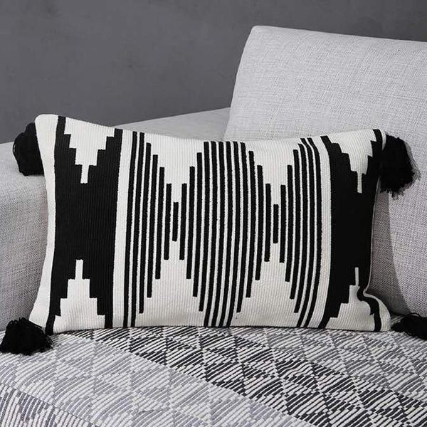 cushion/decorative pillow black white cushion cover 30x50cm cotton woven handmade tassels for home decoratio living room bed
cushion/decorative pillow black white cushion cover 30x50cm cotton woven handmade tassels for home decoratio living room bed