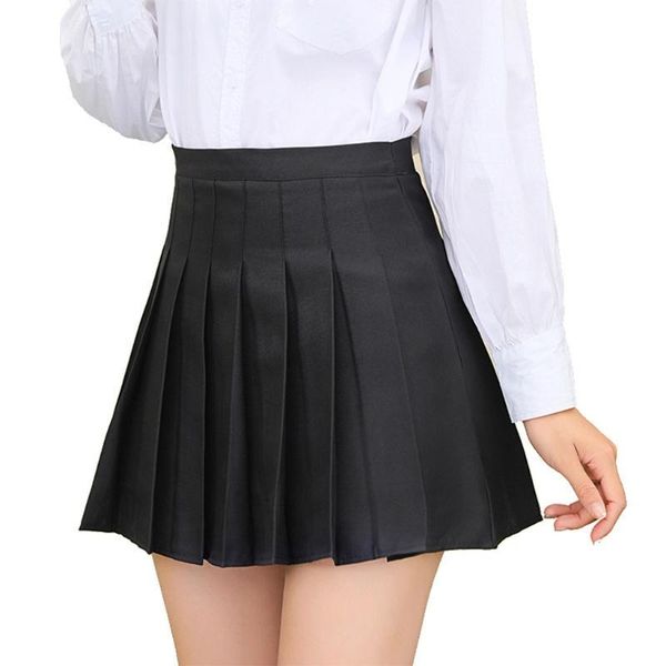 skirts women high waist solid color pleated skater a-line mini skirt with lining shorts, Black
skirts women high waist solid color pleated skater a-line mini skirt with lining shorts, Black