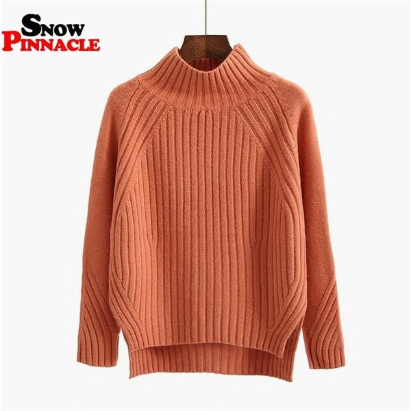 women pullovers knitted sweater autumn winter thick solid turtleneck ol elegant female knitwear 210524, White;black
women pullovers knitted sweater autumn winter thick solid turtleneck ol elegant female knitwear 210524, White;black