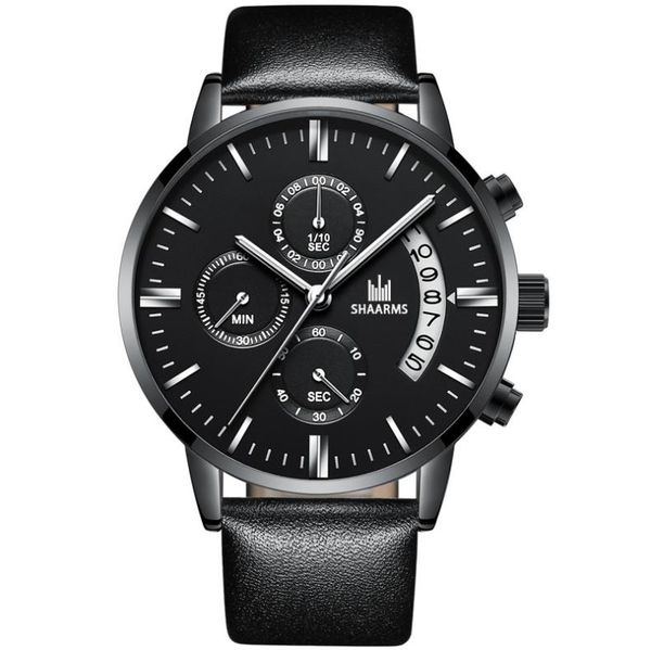 wristwatches 2021 men leather band quartz watches casual sport watch mens business date montre homme, Slivery;brown
wristwatches 2021 men leather band quartz watches casual sport watch mens business date montre homme, Slivery;brown