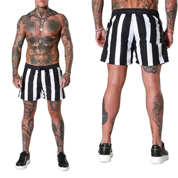 men fitness shorts workout bodybuilding stripe athletic sports high-strength quick-drying men's, White;black
men fitness shorts workout bodybuilding stripe athletic sports high-strength quick-drying men's, White;black