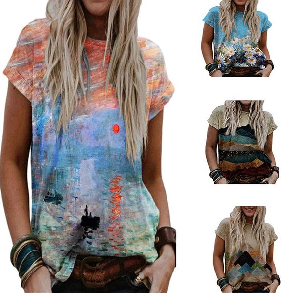 women's t-shirt 2021 summer women fashion casual crew neck short sleeve floral print loose breathable polyester pullover tees, White
women's t-shirt 2021 summer women fashion casual crew neck short sleeve floral print loose breathable polyester pullover tees, White