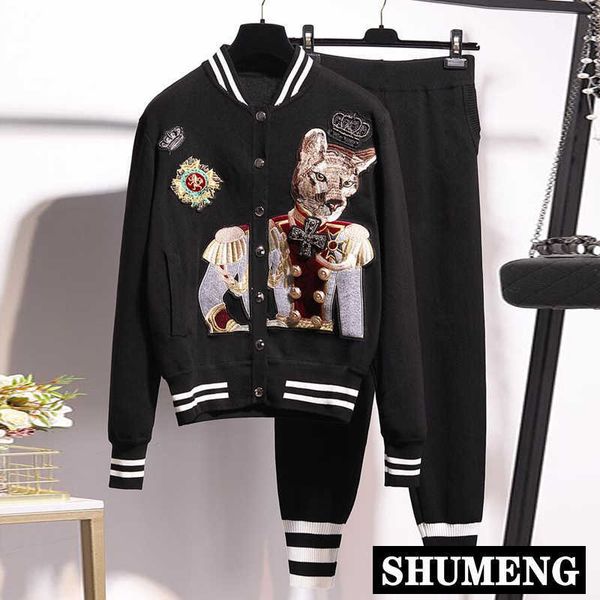 plus size hepburn knitted pants set autumn winter retro embroidered single-breasted cardigan sweater jacket 2 piece 210930, White
plus size hepburn knitted pants set autumn winter retro embroidered single-breasted cardigan sweater jacket 2 piece 210930, White