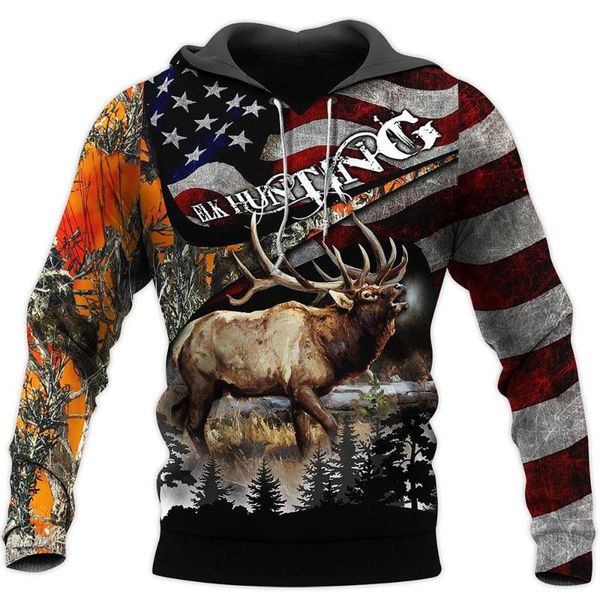 men's hoodies & sweatshirts product long-sleeved elk hunting 3d printing fashionable and comfortable zipper hoodie sweatshirt/hoodie, Black
men's hoodies & sweatshirts product long-sleeved elk hunting 3d printing fashionable and comfortable zipper hoodie sweatshirt/hoodie, Black